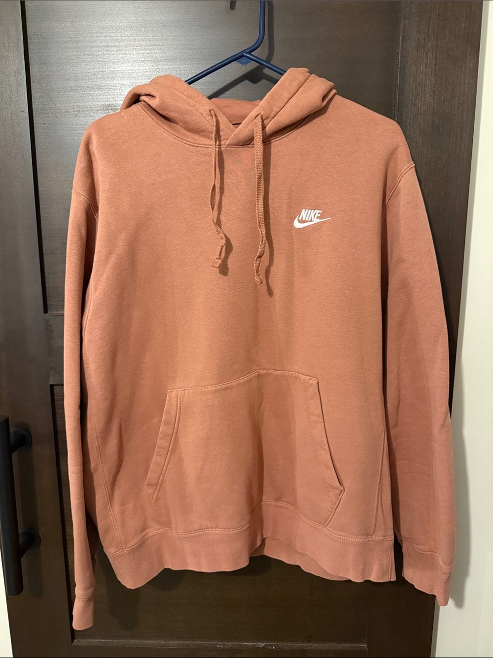 Nike Men’s Pullover Hoodie in Rust Orange